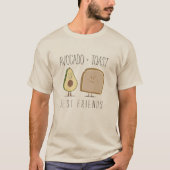 Avocado + Toast-beste Freund-lustiges T-Shirt (Vorderseite)