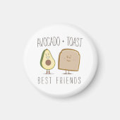 Avocado + Toast Beste Freunde Funny Magnet (Vorne)