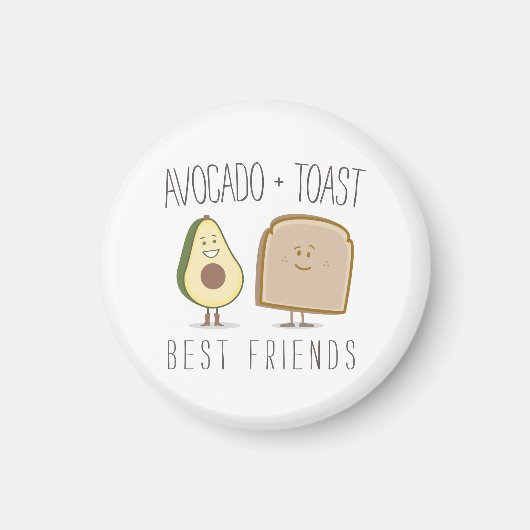 Avocado + Toast Beste Freunde Funny Magnet (Vorne)