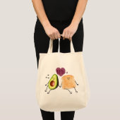 Avocado Toast Bio Cotton Tote Bag Tragetasche (Vorderseite (Produkt))