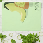 Avocado-Toast-Cartoon | Küchen-Tuch Geschirrtuch (Gefaltet)