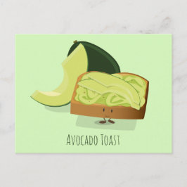 Avocado-Toast-Cartoon | Postkarte