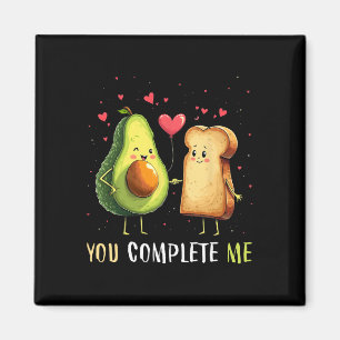 Avocado Toast Du Ergänzt Mich Lustiger Veganer Fru Magnet