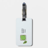 Avocado Toast Gepäckanhänger (Rückseite vertikal)