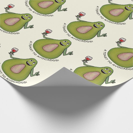 Avocado Toast Geschenkpapier (Ecke)
