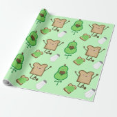 Avocado-Toast-Geschenkpapier Geschenkpapier (Ungerollt)
