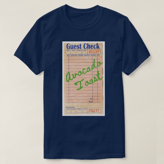 Avocado Toast Guest Karo T-Shirt (Design vorne)