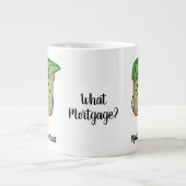 Avocado Toast Hipster Brille graue Haare Jumbo-Tasse (Vorderseite)