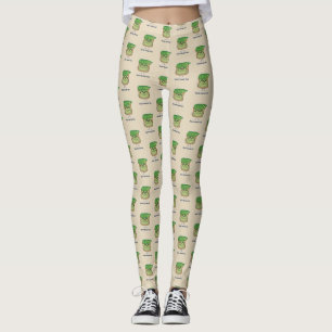 Avocado Toast Hipster Brille graue Haare Leggings