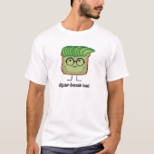 Avocado Toast Hipster Brille graue Haare T-Shirt (Vorderseite)