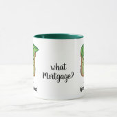 Avocado Toast Hipster Brille graue Haare Tasse (Zentrum)