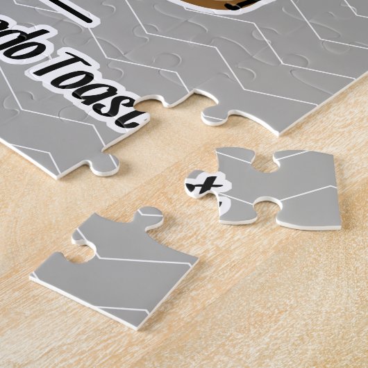 Avocado-Toast-Hipsterglas-Schmiererhaar Puzzle (Seite)