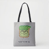Avocado-Toast-Hipsterglas-Schmiererhaar Tasche (Vorderseite)