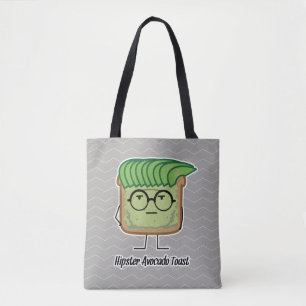 Avocado-Toast-Hipsterglas-Schmiererhaar Tasche