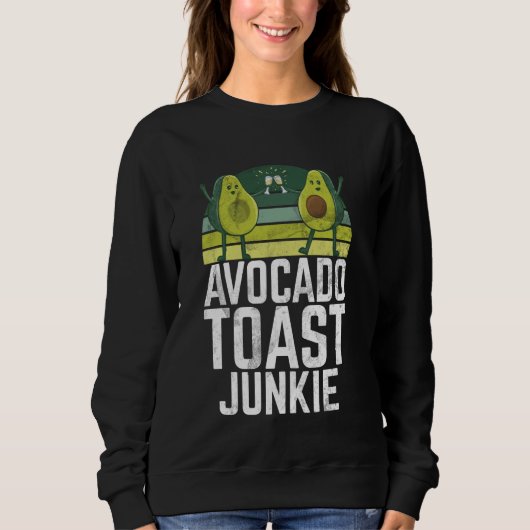 Avocado Toast Junkie Avocado Sweatshirt (Vorderseite)