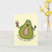 Avocado Toast Karte (Gelbe Blume)