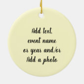 Avocado Toast Keramik Ornament (Hinten)