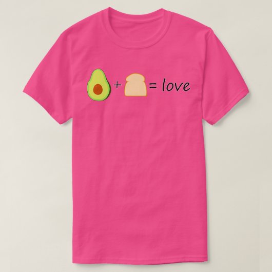 Avocado Toast Liebe T-Shirt (Design vorne)