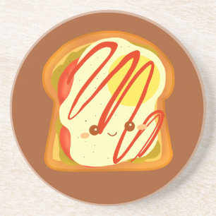 Avocado Toast mit Eiern und Tomaten Getränkeuntersetzer