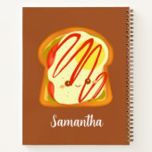 Avocado Toast mit Eiern und Tomaten Notizblock (Rückseite)