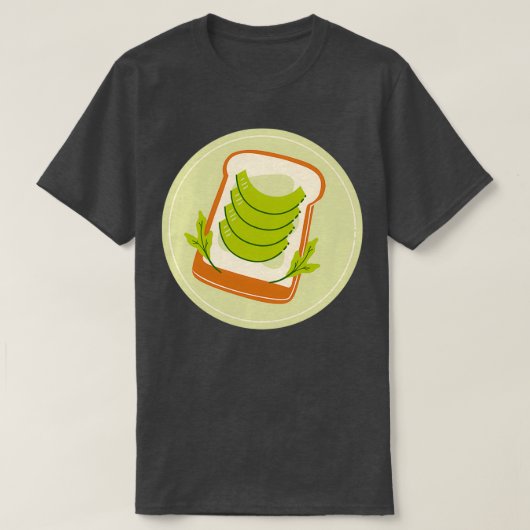 Avocado Toast-Muster in Scheiben T-Shirt (Design vorne)