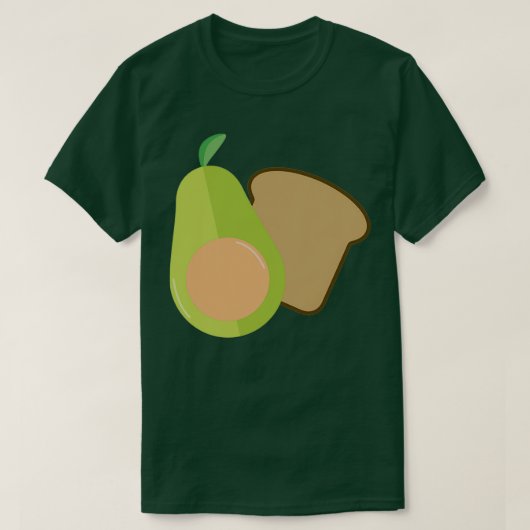 Avocado Toast Muster T-Shirt (Design vorne)