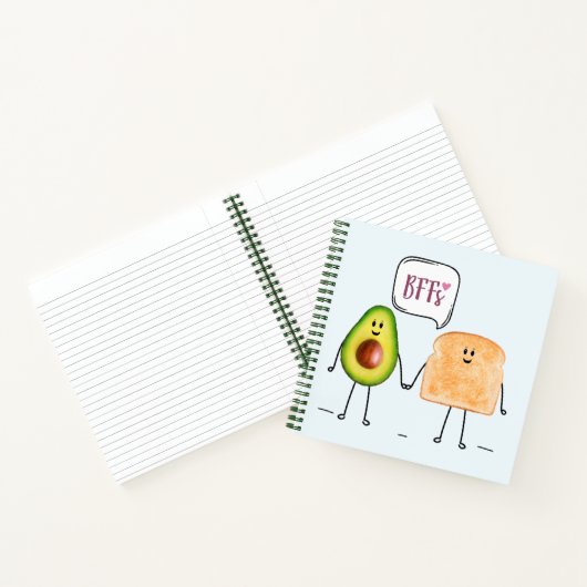 Avocado Toast-Notebook Notizblock (Innenseite)