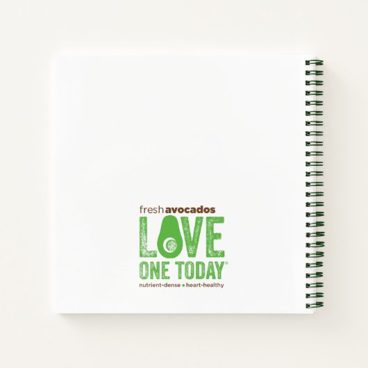Avocado Toast-Notebook Notizblock (Rückseite)
