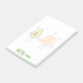 Avocado Toast Post-It® Notes, 4" x 6" Post-it Note Klebezettel (angewinkelt)