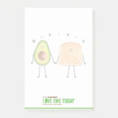 Avocado Toast Post-It® Notes, 4" x 6" Post-it Note Klebezettel (Vorderseite)