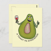 Avocado Toast Postkarte (Vorne/Hinten)
