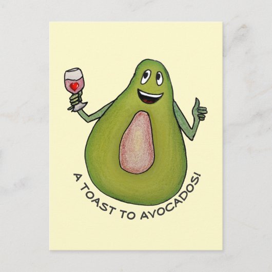 Avocado Toast Postkarte (Vorderseite)