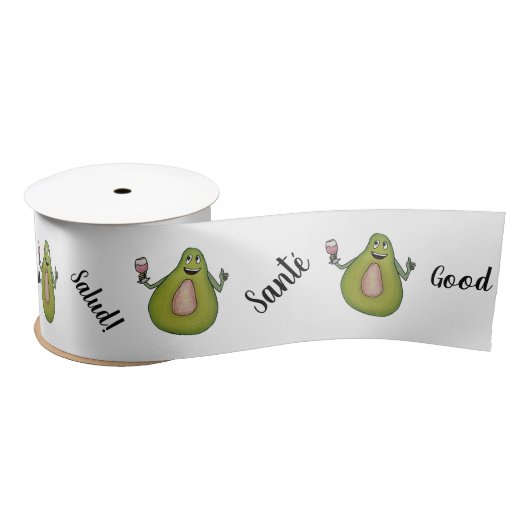 Avocado Toast Satinband (Spule)