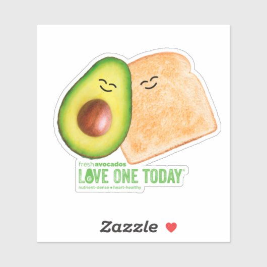 Avocado Toast Sticker (Blatt)