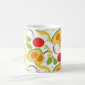 Avocado Tomato Salad Greenery Muster Kaffeetasse (Mittel)