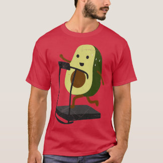 Avocado Treadmill Runner Workout Funny Geschenk Id T-Shirt