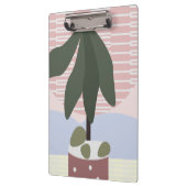 Avocado Tree Blush Mute Geometric Klemmbrett (Links)