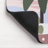 Avocado Tree Blush Mute Geometric Mousepad (Ecke)