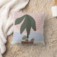 Avocado Tree Blush Mute Geometric Pink Green