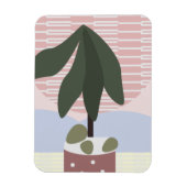 Avocado Tree Blush Mute Geometric Pink Magnet (Vertikal)