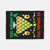 Avocado Tree Funny Food Vegan Christmas Gift Fleecedecke (Vorderseite (Horizontal))