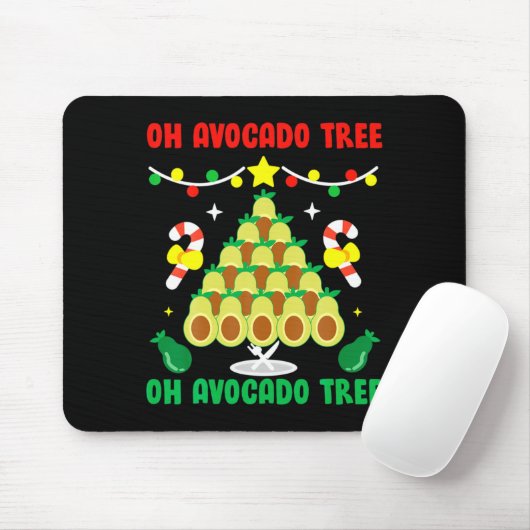 Avocado Tree Funny Food Vegan Christmas Gift Mousepad (Mit Mouse)