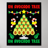 Avocado Tree Funny Food Vegan Christmas Gift Poster (Vorne)