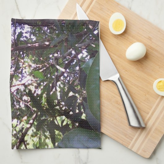 Avocado Tree Geschirrtuch (Viertel Falte)