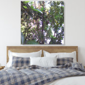 Avocado Tree - Olive green trim Leinwanddruck (Insitu (Schlafzimmer))