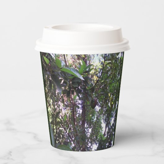 Avocado Tree Pappbecher (Rückseite)