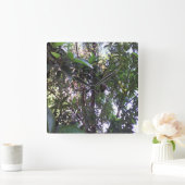 Avocado Tree Quadratische Wanduhr (Zuhause)