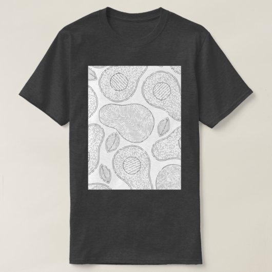 Avocado Tropical Exotic T-Shirt (Design vorne)