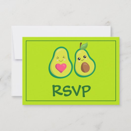 Avocado UAWG RSVP Karte (Vorderseite)