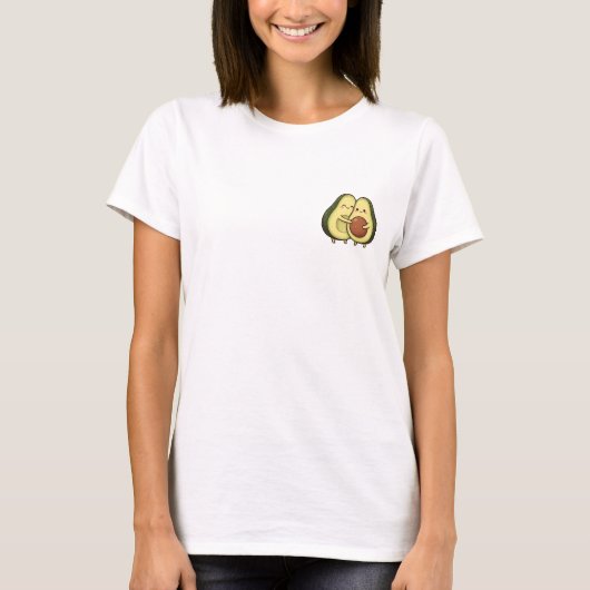 Avocado Umarmung T-Shirt (Vorderseite)
